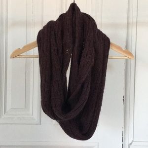 All Saints Oxblood Circle Scarf